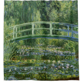 Claude Monet, Water Lilies und die japanische Brüc Duschvorhang