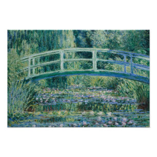 Claude Monet - Water Lilies und Japanische Brücke Fotodruck
