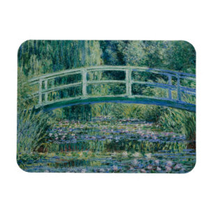 Claude Monet - Water Lilies und Japanische Brücke Magnet
