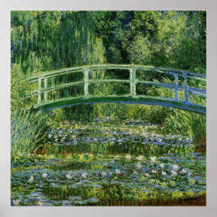 Claude Monet Water Lilies und Japanische Brücke Poster