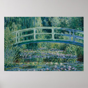 Claude Monet - Water Lilies und Japanische Brücke Poster