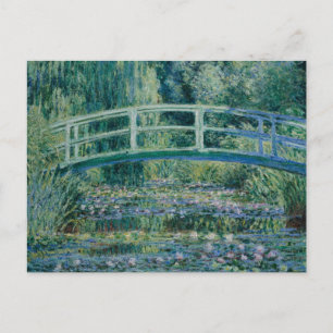 Claude Monet - Water Lilies und Japanische Brücke Postkarte