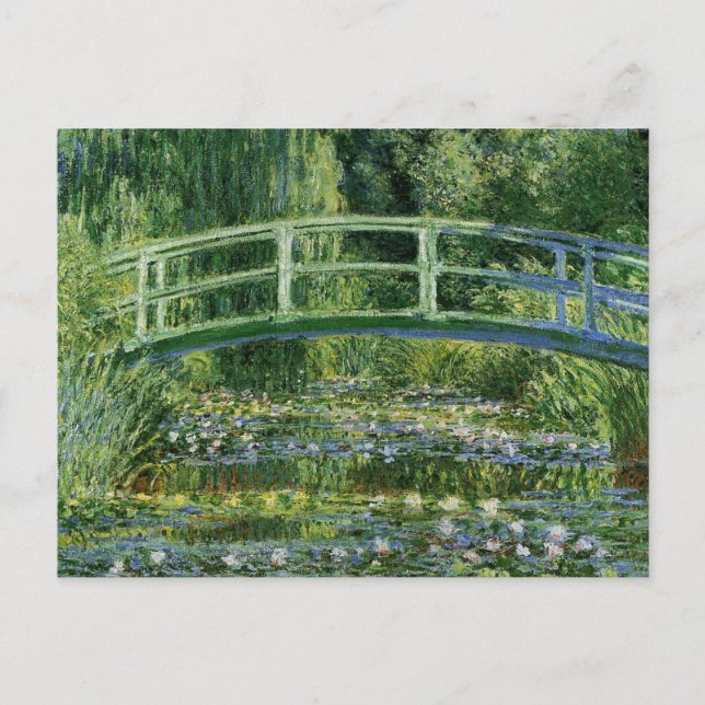 Claude Monet Water Lilies und Japanische Brücke Postkarte (Vorderseite)