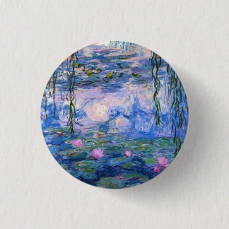 Claude Monet Water Lilies Vintage BlumenHD Art Button