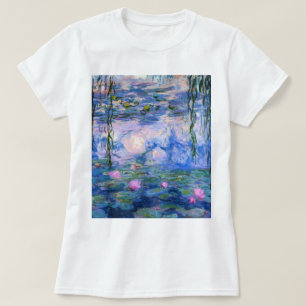 Claude Monet Water Lilies Vintage BlumenHD Art T-Shirt