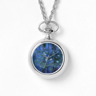 Claude Monet Water Lilies Watch Blue Armbanduhr
