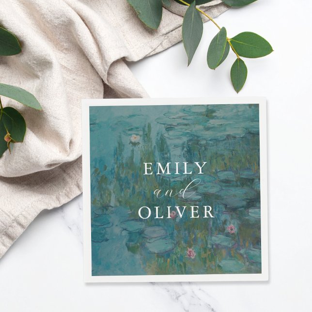 Claude Monet Water Lilies Wedding Serviette (Von Creator hochgeladen)