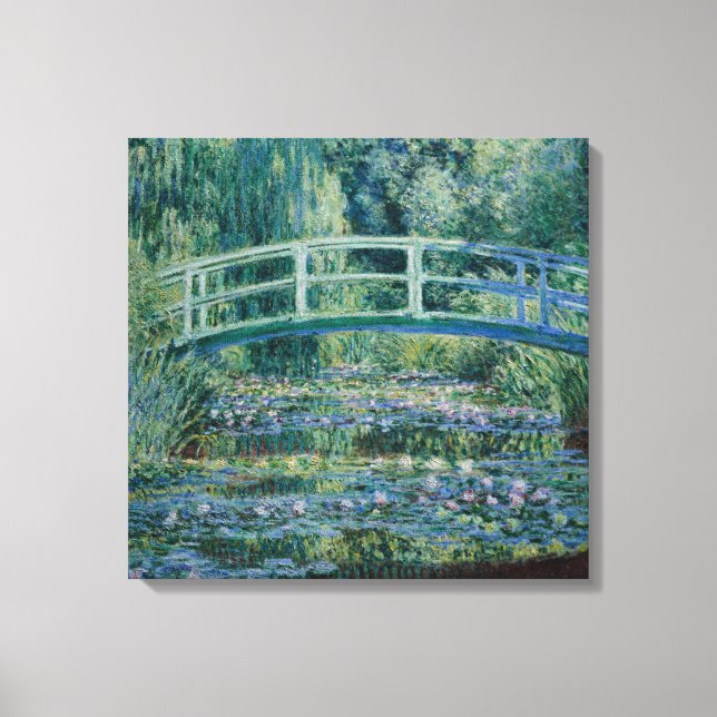 Claude Monet Water-Liliy Pond – Japanese bridge Leinwanddruck (Vorderseite)