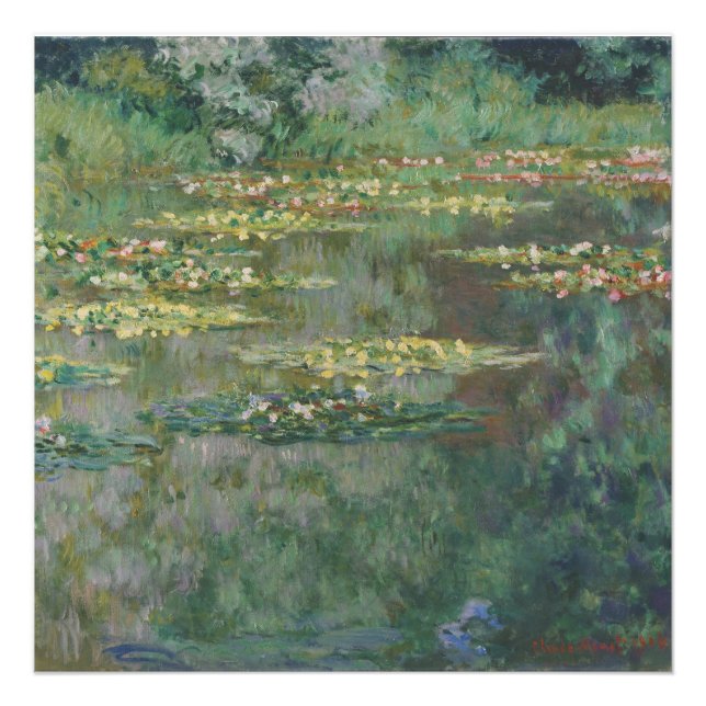 Claude Monet Water Lily Park der Villa Negroni, Ve Fotodruck (Vorne)