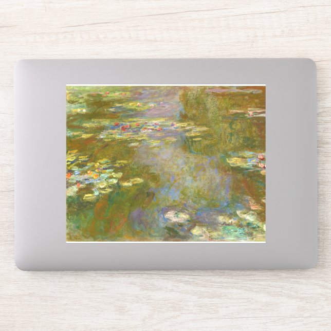 Claude Monet - Water Lily Pond 1917 Aufkleber (Computer)
