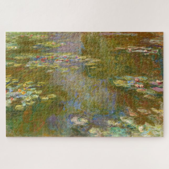 Claude Monet - Water Lily Pond 1917 Puzzle (Horizontal)