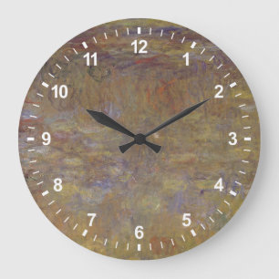 Claude Monet Water-Lily Pond Große Wanduhr