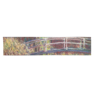 Claude Monet - Water Lily Pond, Pink Harmony Kurzer Tischläufer