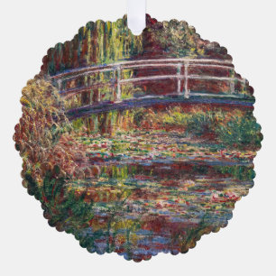 Claude Monet - Water Lily Pond, Pink Harmony Ornament Karte