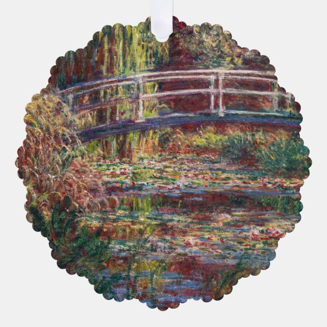 Claude Monet - Water Lily Pond, Pink Harmony Ornament Karte (Vorderseite)