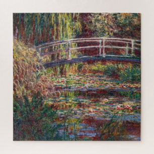 Claude Monet - Water Lily Pond, Pink Harmony Puzzle