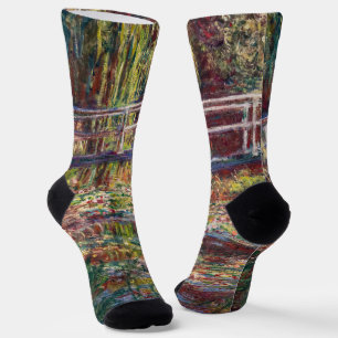 Claude Monet - Water Lily Pond, Pink Harmony Socken
