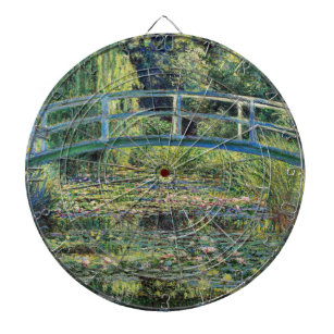 Claude Monet - Water Lily Pond und japanische Brüc Dartscheibe