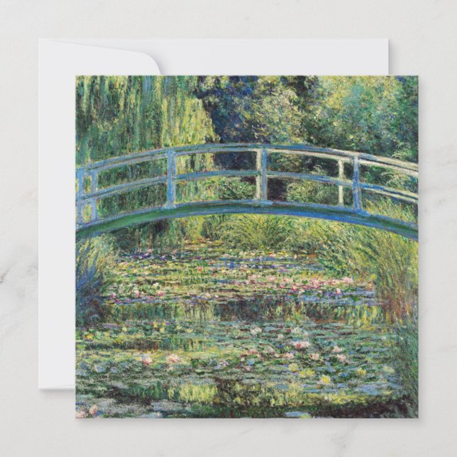 Claude Monet - Water Lily Pond und japanische Brüc Einladung (Vorderseite)