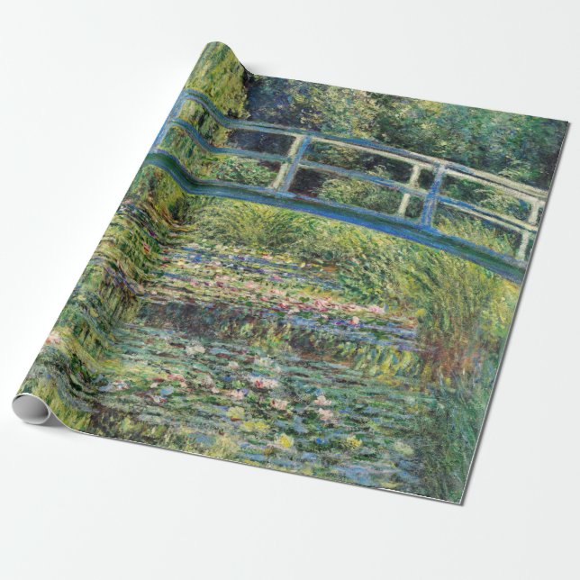Claude Monet - Water Lily Pond und japanische Brüc Geschenkpapier (Ungerollt)