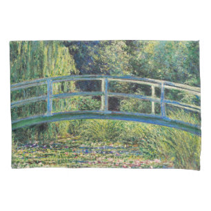 Claude Monet - Water Lily Pond und japanische Brüc Kissenbezug