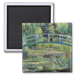 Claude Monet - Water Lily Pond und japanische Brüc Magnet