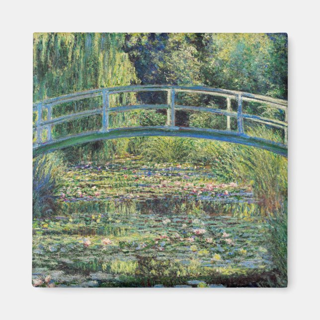 Claude Monet - Water Lily Pond und japanische Brüc Magnet (Vorne)