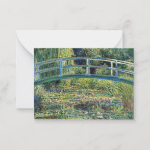 Claude Monet - Water Lily Pond und japanische Brüc Mitteilungskarte