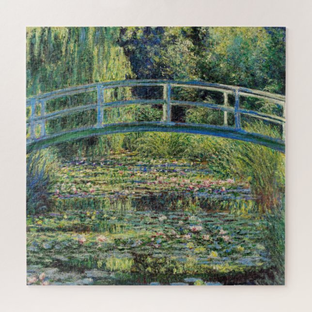 Claude Monet - Water Lily Pond und japanische Brüc Puzzle (Horizontal)