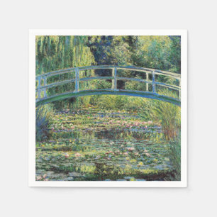 Claude Monet - Water Lily Pond und japanische Brüc Serviette