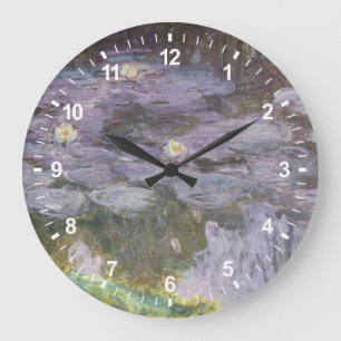 Claude Monet Waterlilies Große Wanduhr