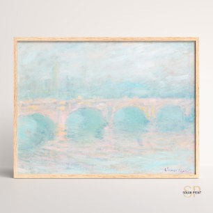 Claude Monet Waterloo Bridge bei Sonnenuntergang K Poster