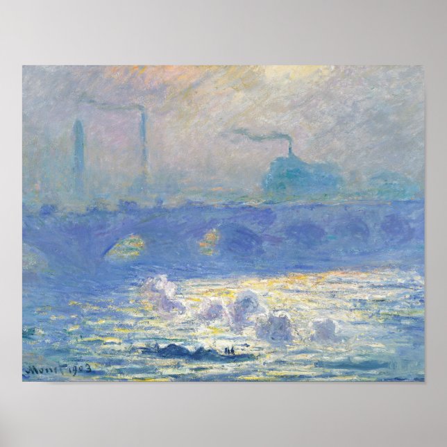 Claude Monet - Waterloo Bridge Poster (Vorne)