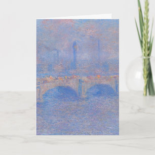 Claude Monet Waterloo Bridge Sonnenlicht Kunstprin Karte