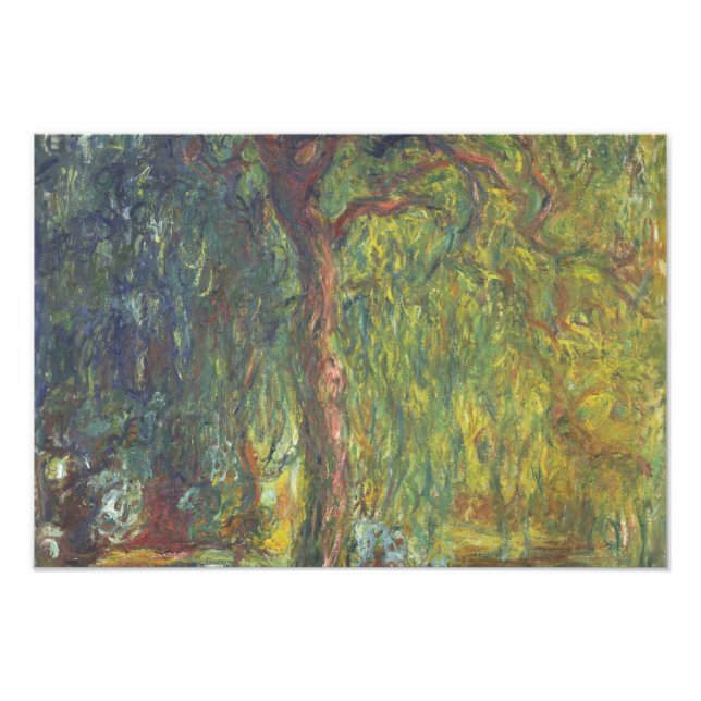 Claude Monet - Weeping Willow Fotodruck (Vorne)