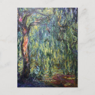 Claude Monet Weeping Willow Postkarte