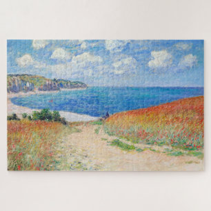 Claude Monet - Weg in den Weizenfeldern bei Pourvi Puzzle