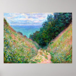 Claude Monet: Weg in La Cavee Pourville Poster