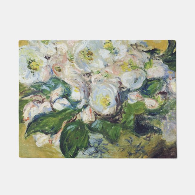 Claude Monet - Weihnachten - Rose Fußmatte (Vorderseite)