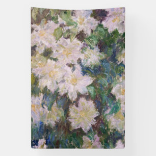 Claude Monet - Weiße Klematis Banner