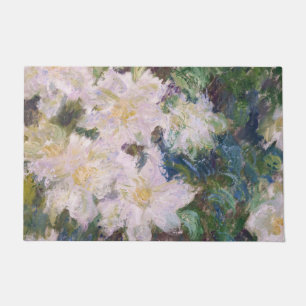 Claude Monet - Weiße Klematis Fußmatte