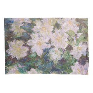 Claude Monet - Weiße Klematis Kissenbezug