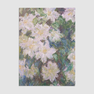 Claude Monet - Weiße Klematis Seidenpapier