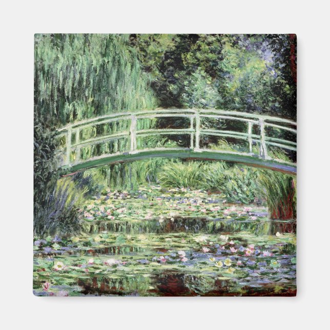 Claude Monet | Weiße Wasserlilien, 1899 Magnet (Vorne)