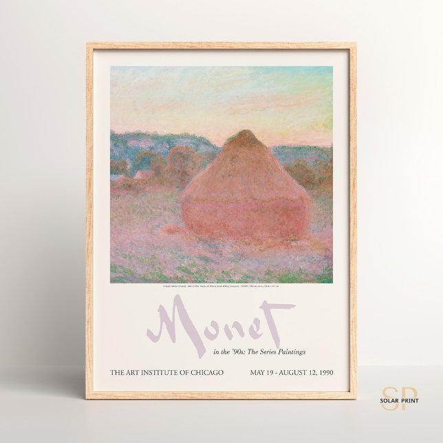 Claude Monet Wheatstacks Ende des Herbstes Vintag Poster (Von Creator hochgeladen)