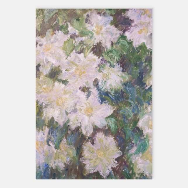 Claude Monet - White Clematis Geschenkpapier Set (Von Creator hochgeladen)