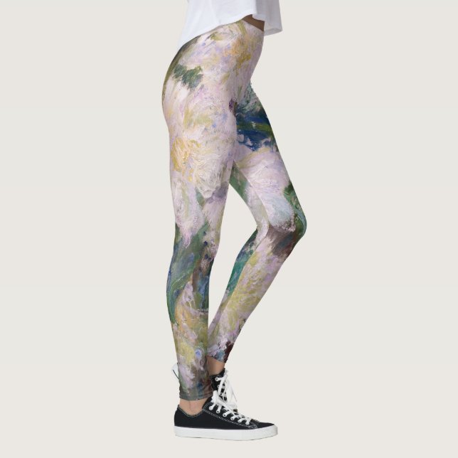 Claude Monet - White Clematis Leggings (Rechts)