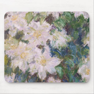 Claude Monet - White Clematis Mousepad