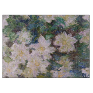Claude Monet - White Clematis Schneidebrett