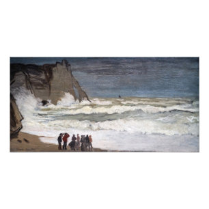 Claude Monet - Wilde See bei Etretat Fotodruck